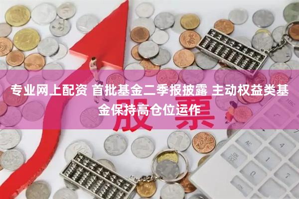 专业网上配资 首批基金二季报披露 主动权益类基金保持高仓位运作